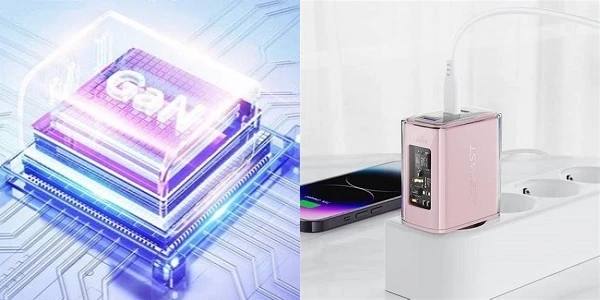 Extra Digital Kroviklis ACEFAST GaN 2x USB-C, USB-A, 65W, PD3.0, QC4.0 aprašymas - Prekės nuotrauka