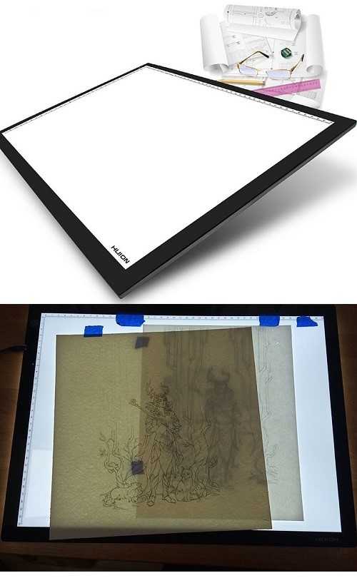 LED planšetė HUION A3 aprašymas - Prekės nuotrauka