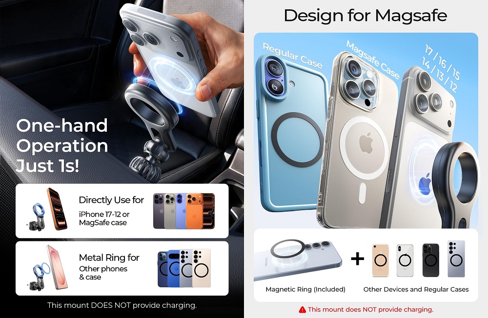 Extra Digital Magnetinis telefono laikiklis automobiliui aprašymas - Prekės nuotrauka