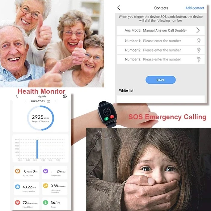 Concox Nešiojamas GPS sekimo įrenginys - laikrodis aprašymas - Prekės nuotrauka