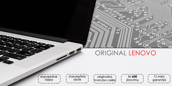 Nešiojamo kompiuterio baterija LENOVO L19C4PF2, 4560mAh, Original aprašymas - Prekės nuotrauka