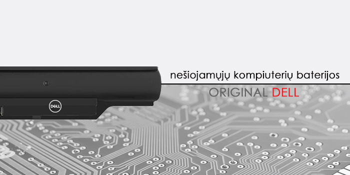 Notebook baterija, Dell D2VF9 Original aprašymas - Prekės nuotrauka