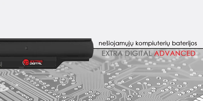 Notebook baterija, Extra Digital Advanced, TOSHIBA PABAS261, 5200mAh aprašymas - Prekės nuotrauka