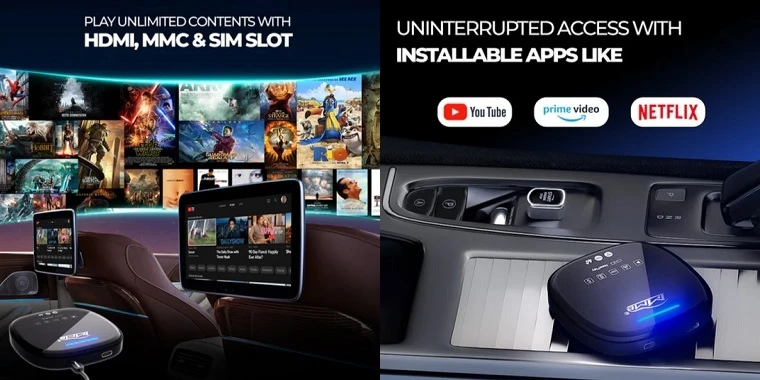 Hismart Premium CarPlay išmanioji multimedija Android AI, 4G LTE, 8GB+128GB aprašymas - Prekės nuotrauka