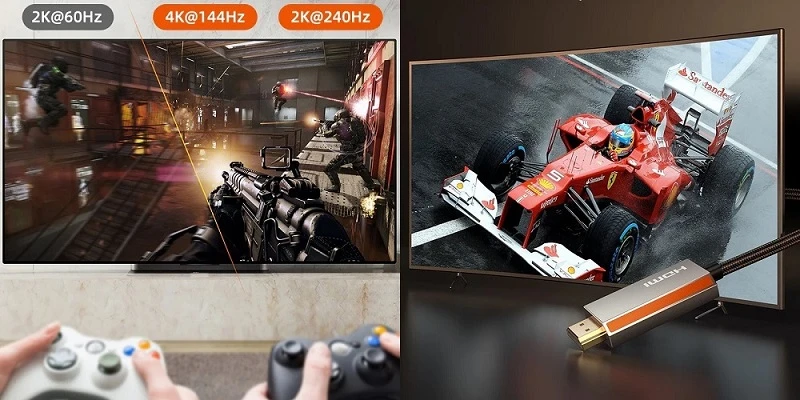 Extra Digital Premium kabelis USB Type-C - HDMI, 8K, 2m aprašymas - Prekės nuotrauka