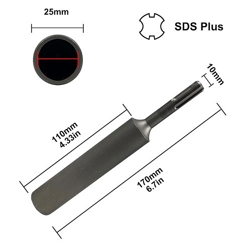 Hismart SDS-Plus kaltas įžeminimo strypams, 19.05mm, skirtas M18 D-16mm strypui aprašymas - Prekės nuotrauka