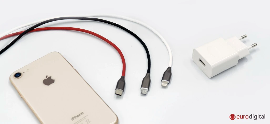 Extra Digital Silikoninis kabelis USB-Micro USB (raudonas,2m) aprašymas - Prekės nuotrauka