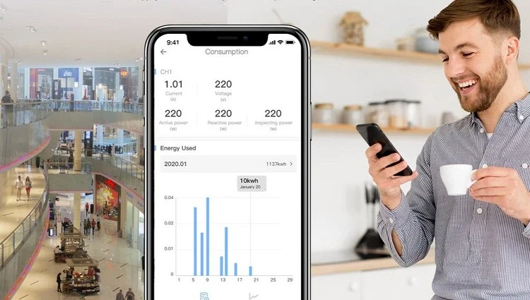 SONOFF SPM-Main išmanios energijos matavimo sistemos centralė, Wi-Fi aprašymas - Prekės nuotrauka