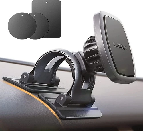Extra Digital Telefono laikiklis automobiliui LISEN, tvirtinamas prie prietaisų skydelio aprašymas - Prekės nuotrauka