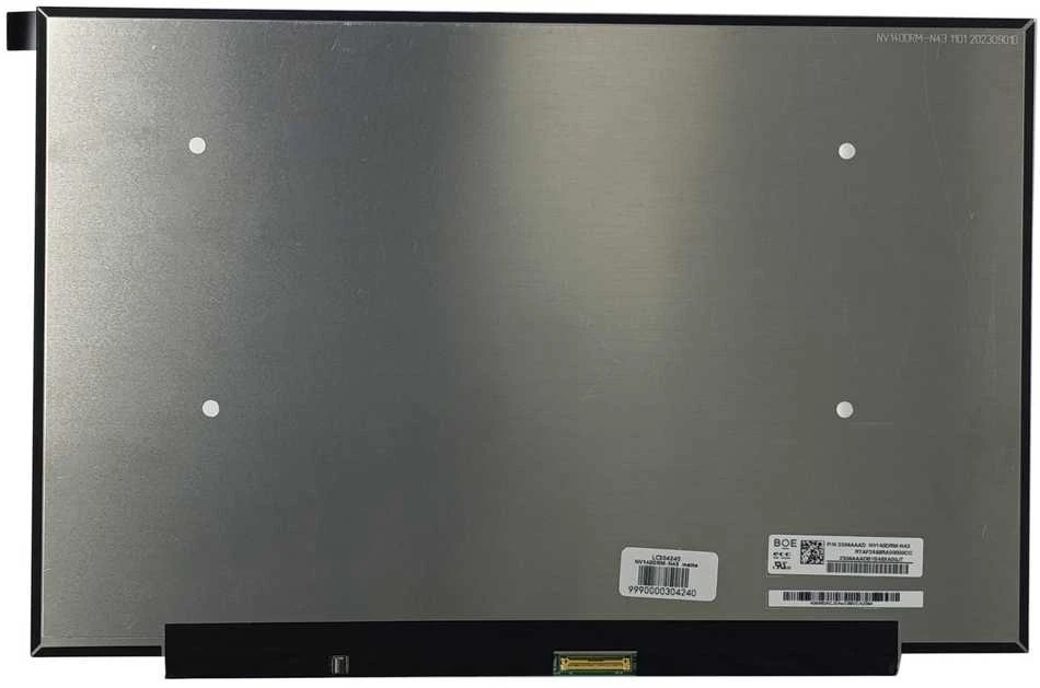 Ekranas 14.0", 2240x1400, 60Hz, matinis, 40pin, dešinėje, IPS