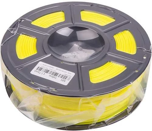 Geltonas ABS 3D plastikas ritėje