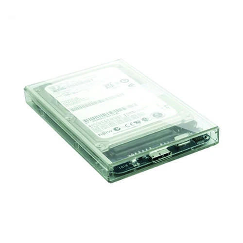 Skaidrus 2.5 colio HDD išorinis korpusas