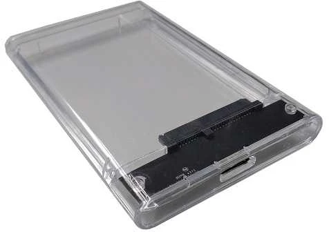 Skaidrus 2.5" HDD dėklas su SATA jungtimi