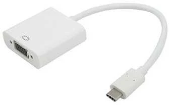 Baltas USB-C į VGA adapteris 15cm