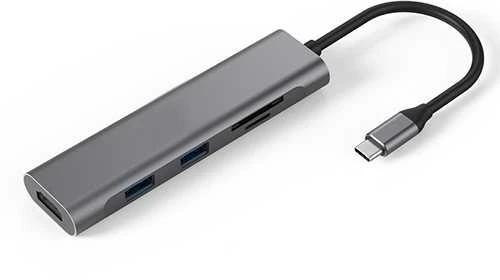 USB-C daugiafunkcinis adapteris su laidu
