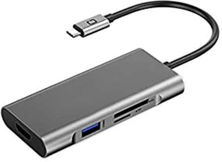Extra Digital Adapteris USB Type-C - 3 x USB 3.0, Type-C PD, HDMI, SD, TF