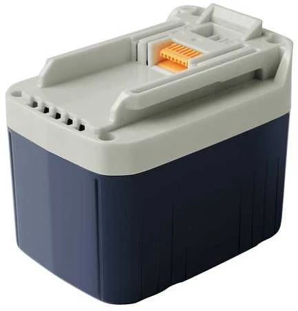 Makita 24V akumuliatorius su oranžiniu fiksatoriumi
