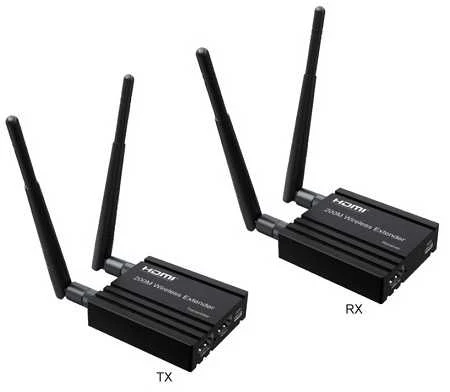 HDMI belaidis praplėtėjas su TX ir RX blokais
