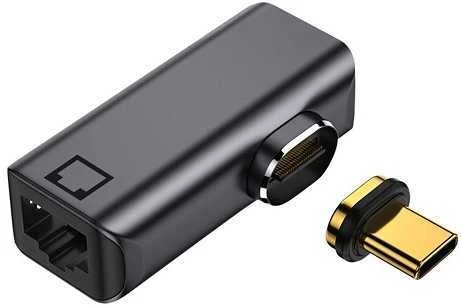 Extra Digital Magnetinis adapteris USB Type-C - RJ-45, 100/1000Mb