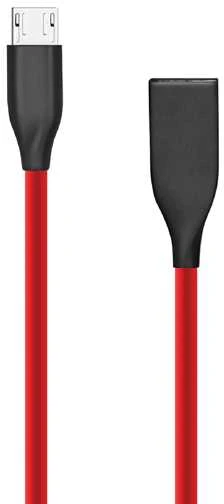 Extra Digital Silikoninis kabelis USB-Micro USB (raudonas,2m)