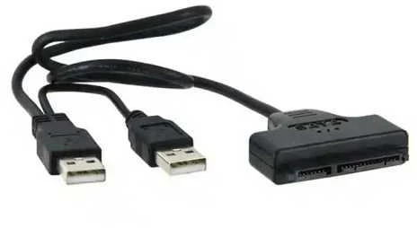 Extra Digital USB 2.0 Type-A - SATA 7+15Pin adapteris