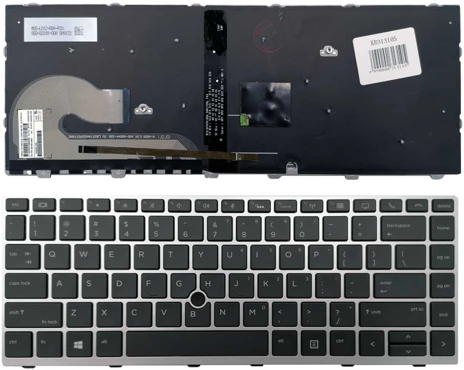 Hewlett Packard (HP) Klaviatūra HP: EliteBook 840 G5 846 G5 745 G5 (sidabrinė, su apšvietimu)