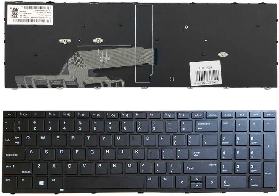 Hewlett Packard (HP) Klaviatūra HP: Probook 450 G5, 455 G5, 470 G5 su rėmeliu