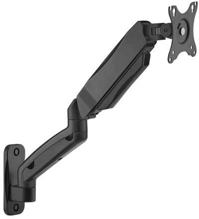Hismart 17"-32" monitoriaus spyruoklinis sieninis laikiklis, juodas