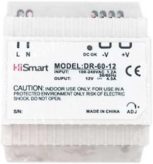 Hismart Maitinimo šaltinis 12V, 4.5A, 60W, DIN