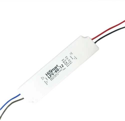 Hismart Maitinimo šaltinis 12V, 5A, 60W, IP67