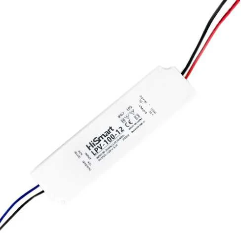 Hismart Maitinimo šaltinis 12V, 8.5A, 100W, IP67