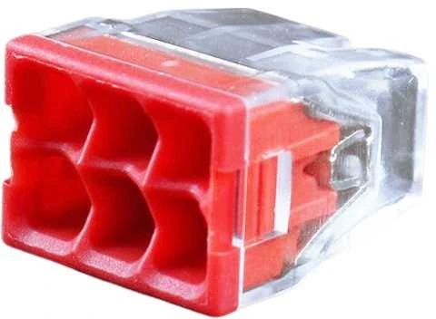 Hismart Universali laidų jungtis, 6x 0.5-2.5mm², 24A, 450V, 100vnt.