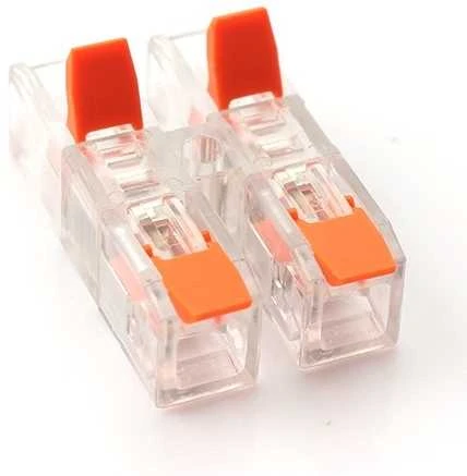 Hismart Universali užspaudžiama laidų jungtis, tiesi 2-2, 0.2-4.0mm², 32A, 450V, 20vnt.