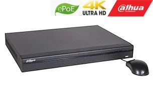 Dahua IP įrašymo įrenginys 8kam. 4K 12MP 320Mbps, 2HDD, 8 ePoE sąsajos iki 800m, H.265+, IVS