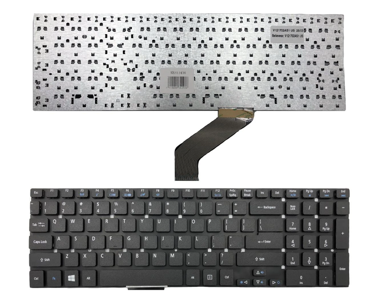 Klaviatūra ACER Aspire: E1-570G, E5-511, E5-571, V3-772G