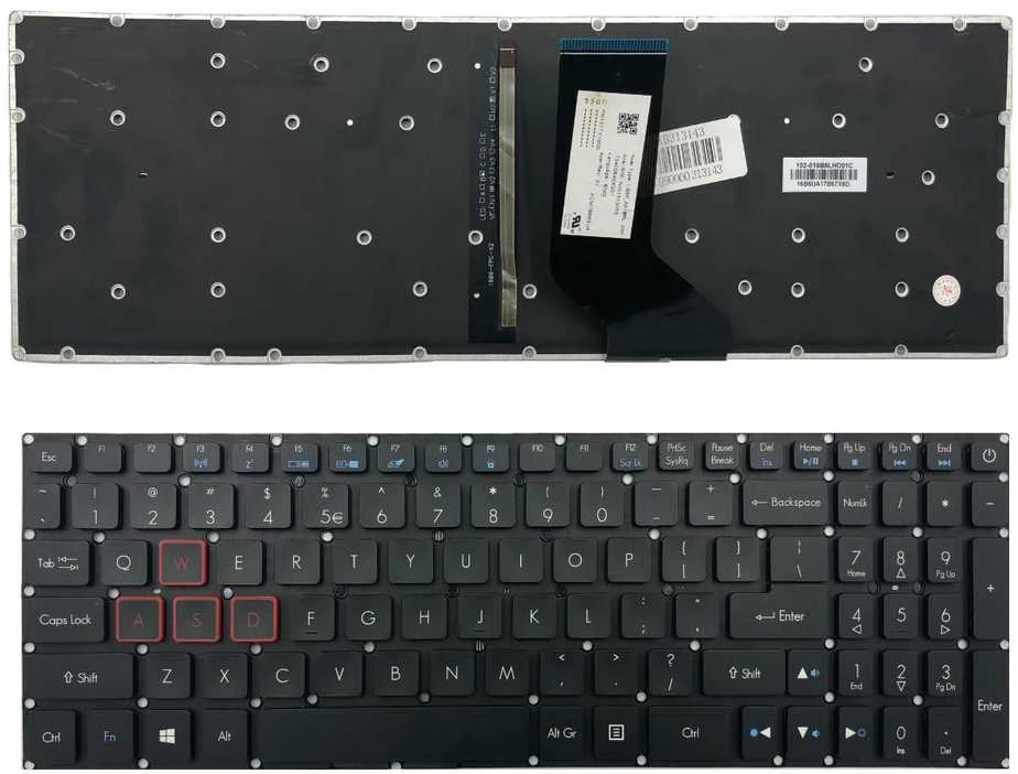 Klaviatūra ACER: Aspire VN7-793, VN7-793G su apšvietimu