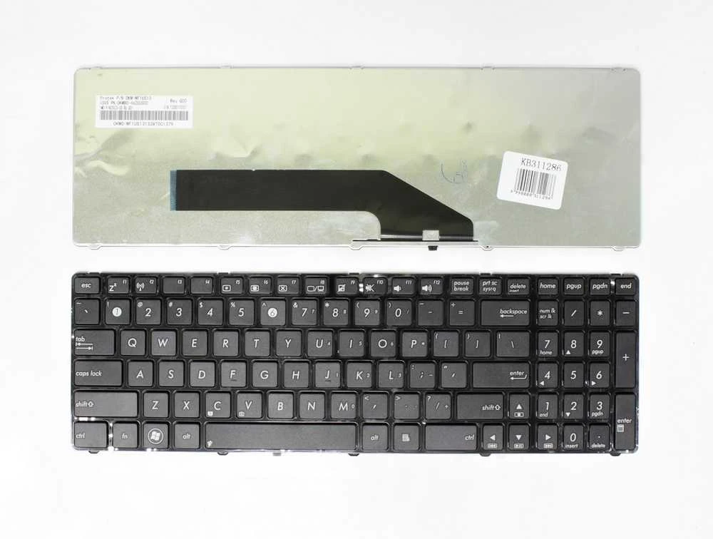 ASUS klaviatūros: K50, K50A, K50I, K62, K62F, K62J, K70, K70A, K70I, K72, K72F, K72J