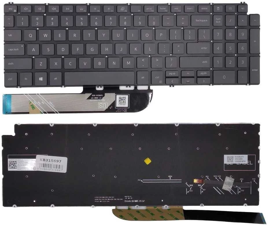Klaviatūra DELL Inspiron 5584, 5590, 5593, 5594, 5598 su pašvietimu