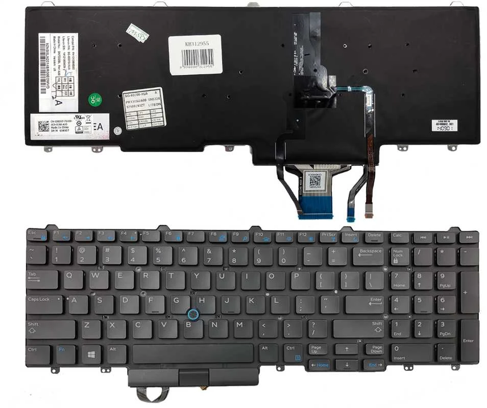 Klaviatūra Dell: Latitude E5550, E5570, 5580 / Precision15 7510, 3510 / Precision 17 7710