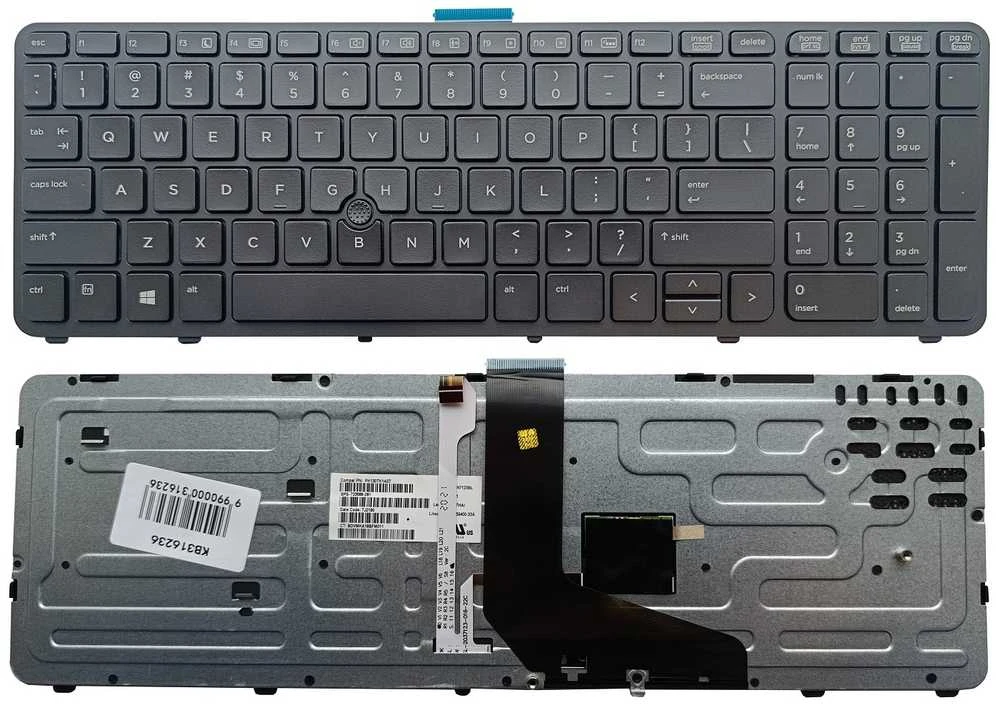 Klaviatūra HP ZBook 15 G1 G2, su pašvietimu ir „trackpoint“, US