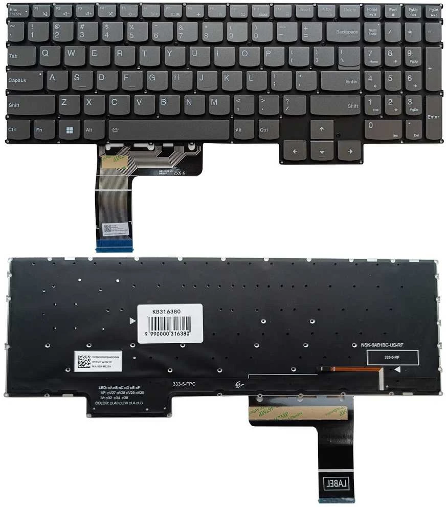 Klaviatūra LENOVO Legion LOQ 15APH8, su pašvietimu, US