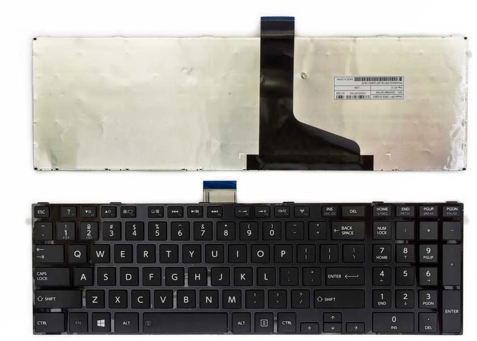 Klaviatūra TOSHIBA Satellite: C850, C855, C870, C875, L850, L855, L870, L875, L950, L955