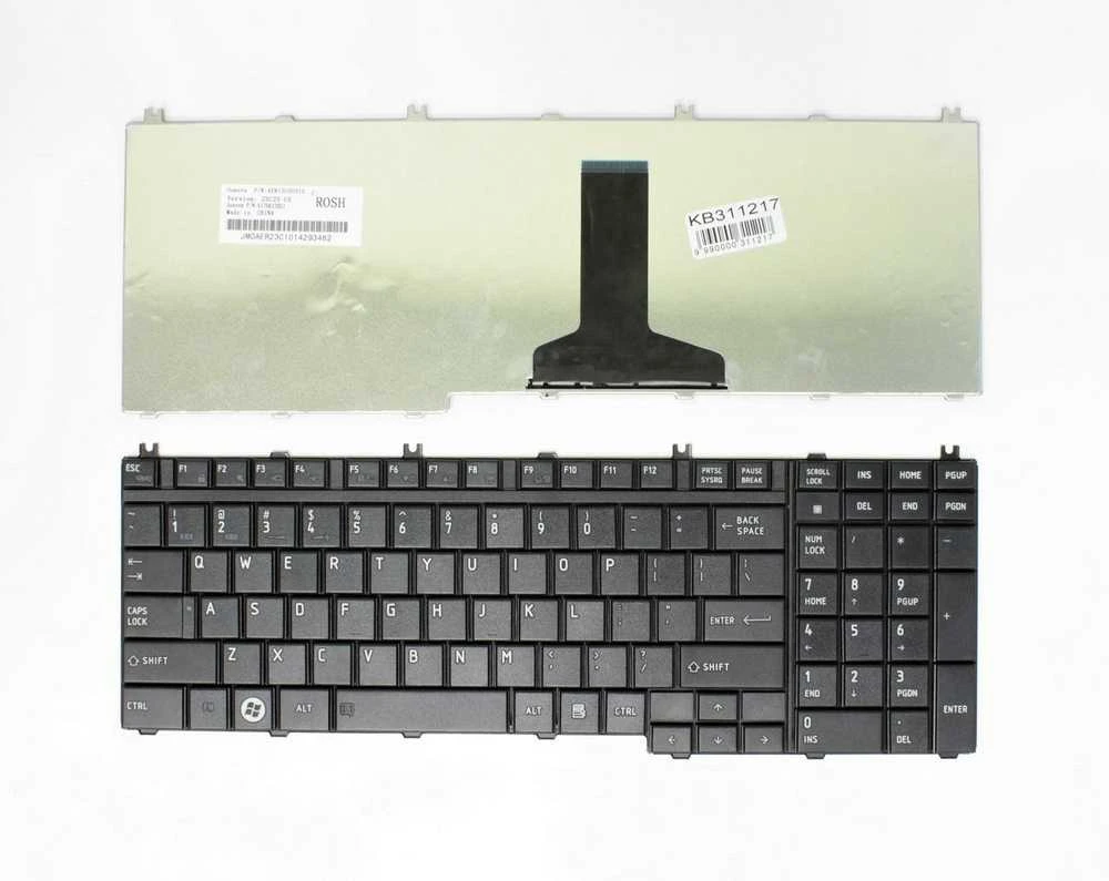 Klaviatūra TOSHIBA Satellite: L350, L500, L550, P200, P300