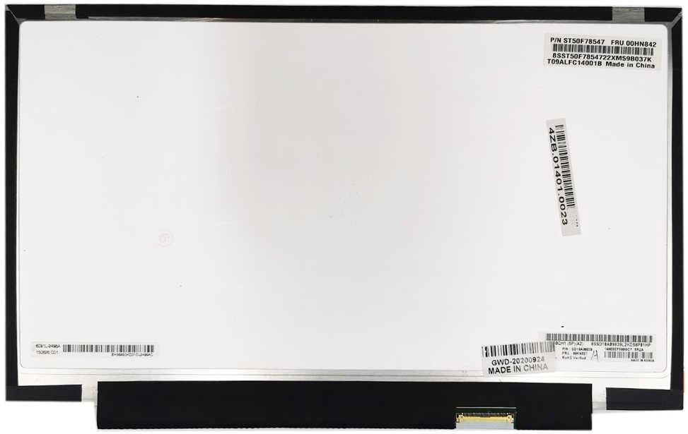 LG Ekranas 14.0", 2560x1440, 60Hz, matinis, 40pin, dešinėje, IPS