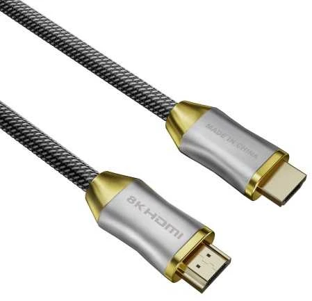LUMI 8K HDMI kabelis su pintos tekstūros laidu