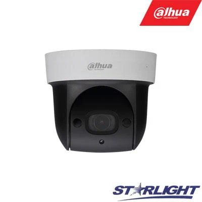 Dahua Mini IP valdoma kamera 2MP STARLIGHT (1920x1080) 1~25fps, 4x zoom, IR 30m, IVS