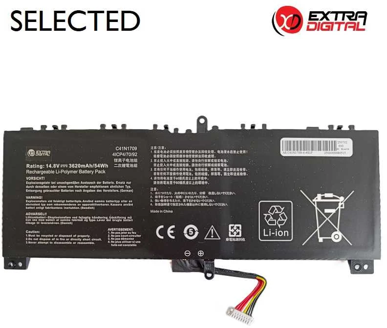 Nešiojamo kompiuterio baterija ASUS C41N1709, 3620mAh, Extra Digital Selected