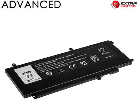 Nešiojamo kompiuterio baterija DELL D2VF9, 3400mAh, Extra Digital Advanced