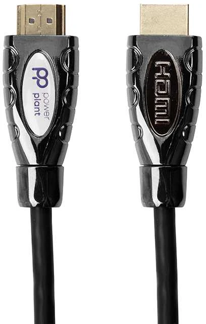 HDMI kabelio jungtys su PowerPlant logotipu