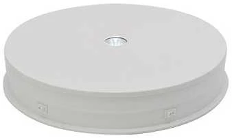 Puluz Elektrinis 360° besisukantis stovas su LED pašvietimu, apvalus 30cm, baltas